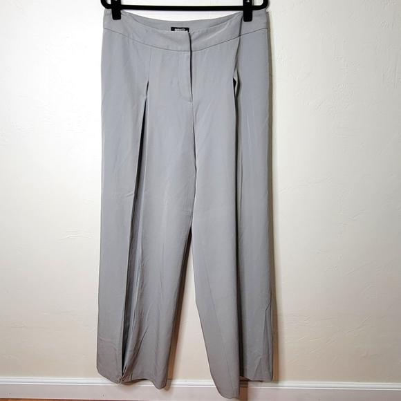metrostyle Pants - Vintage Metrostyle Grey Pleated & Tucked Slacks